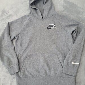 Nike 3Brand Russell Wilson Boys' Fleece Hoodie Gray Size Large Age 12-13